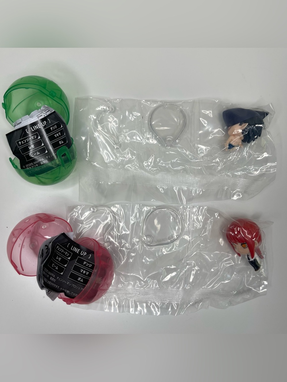 Chainsaw Man Reze Arc Beam & Makima Mascot Minifigures Gashapon Bandai NEW